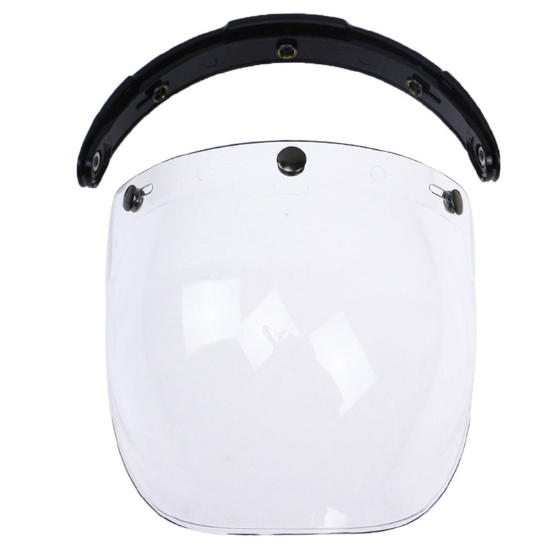 3-Snap Bubble Wind Visor For Biltwell Gringo&Bonanza Motorcycle Helmet
