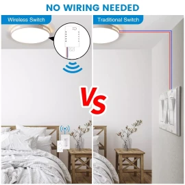 Unbranded Smart Wireless Dimmer Switch and Receiver Kit, NO Wiring, Work With Alexa