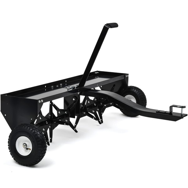 YITAMOTOR 40" Tow Behind Lawn Plug Aerator with Universal Hitch;