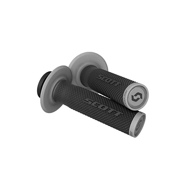 Scott SX II MX Motorcycle Grips with Cam Set Black/Grey
