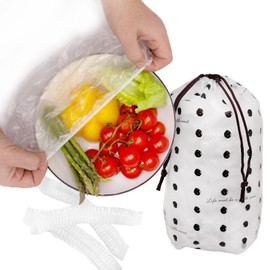 100pcs Elastic Fresh-Keeping Bags, Stretch Bowl Lids, Wrap Bowl Covers Reusable Food Storage Covers, Universal Kitchen Wrap Seal Caps
