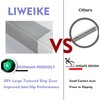 LIWEIKE Brushed Nickel Shower Foot Rest Bar Wall Mount Shower