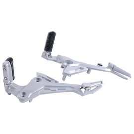 Dowfane Aluminium Alloy Footrest Rearset Foot Peg Mount 1 Pair 50700-K26-B00 50600-K26-B00 Compatible with Honda MSX Grom