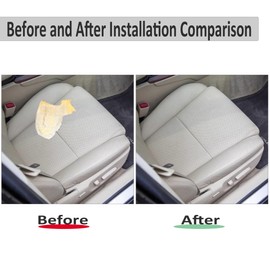 Priprilod LA00 LA03 Tan Leather Driver Side Bottom Replacement Seat Cover Compatible with Lexus GS300 GS350 GS430 GS450H GS460 2006 2007 2008 2009 2010 2011