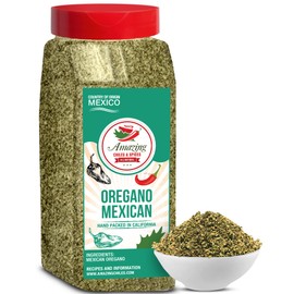Dried Mexican Oregano (4 oz) – Fresh and Fragrant - Dried Whole Leaves – Great in Mexican Recipes like Pasole, Stews, Salsa, Meats, Enchiladas. Resealable Bag. By Amazing Chiles and Spices.