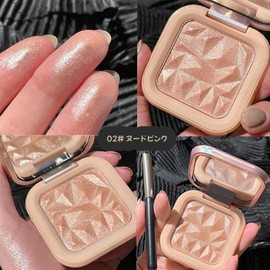 Highlights Diamond Glitter 3 Colors Shiny Skin 3D Feeling 8g Popular Highlights - 02# Nude Pink