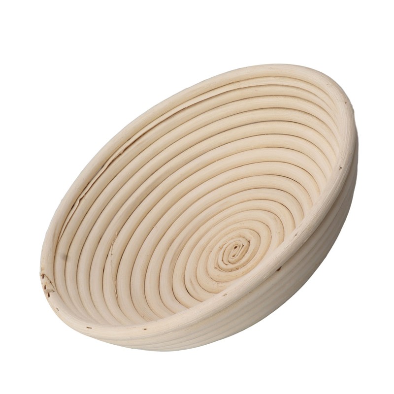 Round Bread Proofing Basket with Liner Cloth Dough Rising Rattan