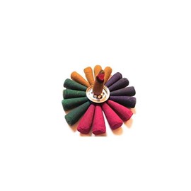 Organic Incense Dhoop Cones for Pooja and Multipurpose Use Incense Cones Multicolor (Pack of 5 pcs)