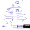 EYEYE Fountain Pens for Writing, 8 Pack Blue Fine Point