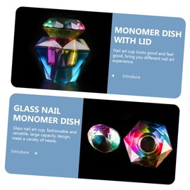 Mikinona Manicure Cup Dappen Dish Monomer Nail Liquid Nail Art Tool Dappen Holder Essential Nail Kits