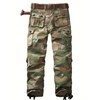 AKHIKING Men's Camo Cargo Work Pants Ripstop Lightweight Wild Army