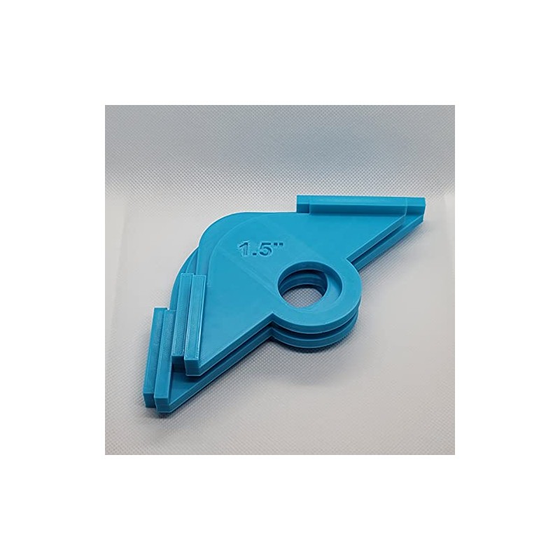 8 Piece Corner Radius Template Set for Routers, Woodworking Corner