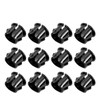 Fielect 30Pcs Cable Snap Bushing Grommets 10mm Mounted Dia Snap