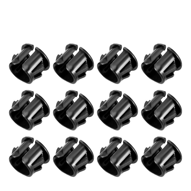 Fielect 30Pcs Cable Snap Bushing Grommets 10mm Mounted Dia Snap