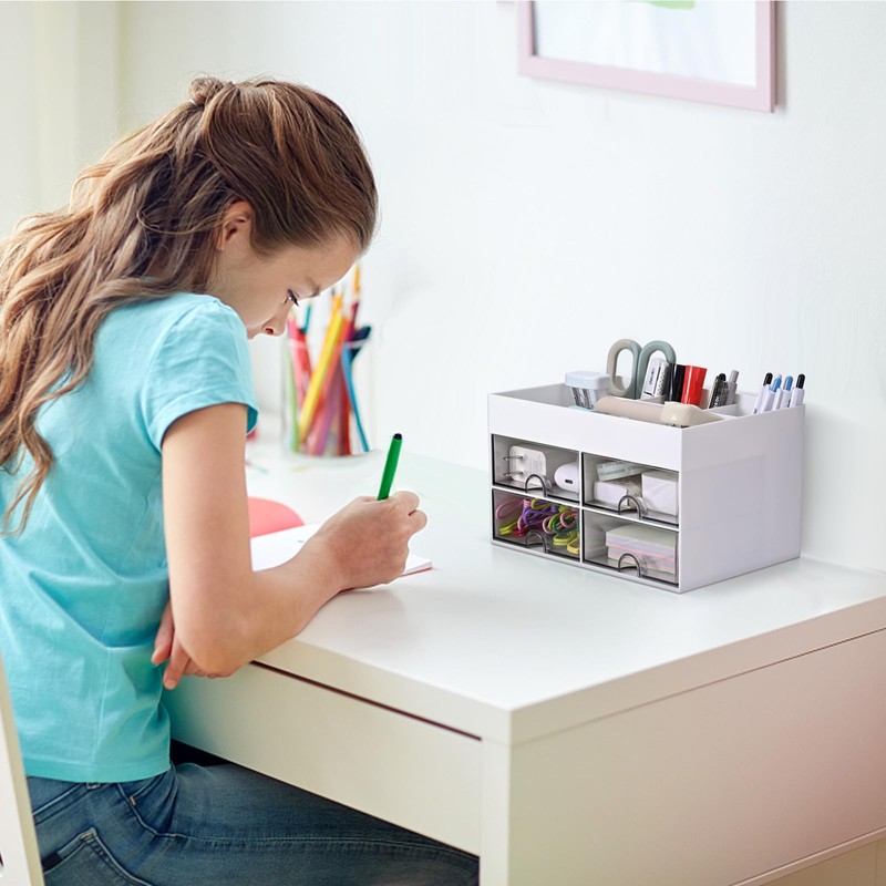 MumdoYAL Schreibtisch Organizer Utensilienschalen - Praktische Schubladen für eine perfekte