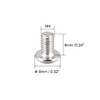 uxcell M4x6mm Machine Screws Hex Socket Round Head Screw 304