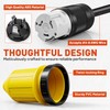 50AMP RV Power Cord Twist Lock Plug with Locking Ring