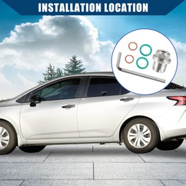 Hihaha Oil Pan Thread Repair Kit/for Car/Durable Stainless Steel M18.1-1.5 x 15mm/1Set Silver Tone