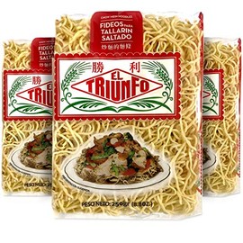 El Triunfo Fideos Chino para Tallarin Saltado Peruano 8.8 oz | Peruvian Chow Mein Noodles 3 Pack