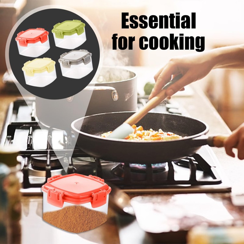 6 Sauce Dispensing Boxes, Square Kitchen Seasoning Jars, Sauce Containers