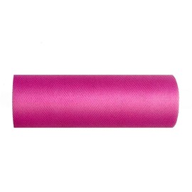 Tulle Roll 9 m x 15 cm Table Runner Decorative Fabric (Fuchsia)