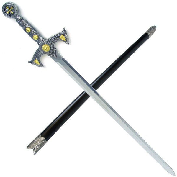 Whetstone Cutlery Knight Templar Sword with Hard Scabbard