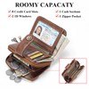 SENDEFN Purses for Women Genuine Leather Small Bifold Compact Womens