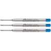 Faber-Castell Ballpoint Pen Refill (Pack of 3, Extra Wide, Blue)