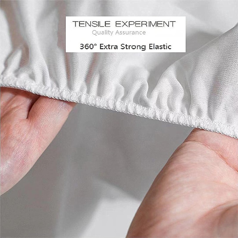 INJOY HOME DECOR 100% Pure Cotton Fully Fitted Sheet Super
