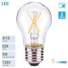Satco LED Filament Bulb 5W =40W A15 Damp Location Medium