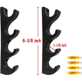 AUXPhome Golf Clubs Organizers Golf Club Display Shelf Golf Clubs Stand Wall Mount Rack Storage Holder Golf Putter Stand, Golf Club Display Cases Bracket - Holds up to 4 Golf Clubs - No Golf Clubs