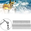 VBESTLIFE Fishing Hook, Stainless Steel Carp with Bait Screw Rotation,