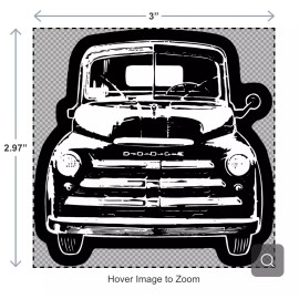 Vintage MoParts 1948-1950 Dodge B-1-B Pilothouse Pickup Truck 3” Vinyl Decal