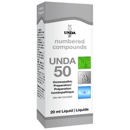 UNDA - UNDA 50 Numbered Compounds - Homeopathic Preparation - 20 ml Liquid