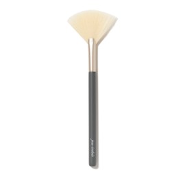 jane iredale Pro Series Fan Brush, Light, Arched Cosmetic Cheek Brush for Soft, Targeted Application of Powder Blush and Bronzer Makeup, Vegan, Cruelty Free