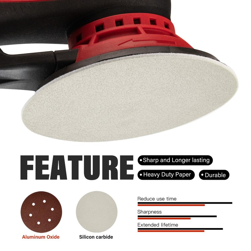 150mm Sanding Discs P2000 Fine Finishing Foam Discs, 15PCS Hook