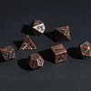 Cusdie Mini Dice Set Tiny Metal DND Dice Set with