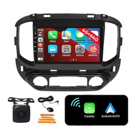 [4G 64G] Android Car Stereo FM Radio Carplay Android Auto 9" Touchscreen Headunit Media Player with Backup Camera for Chevroletr Colorado 2015 2016 2017 GMC Canyon