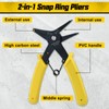 GOLD DEER 2Pcs 2 in 1 Snap Ring Pliers Internal