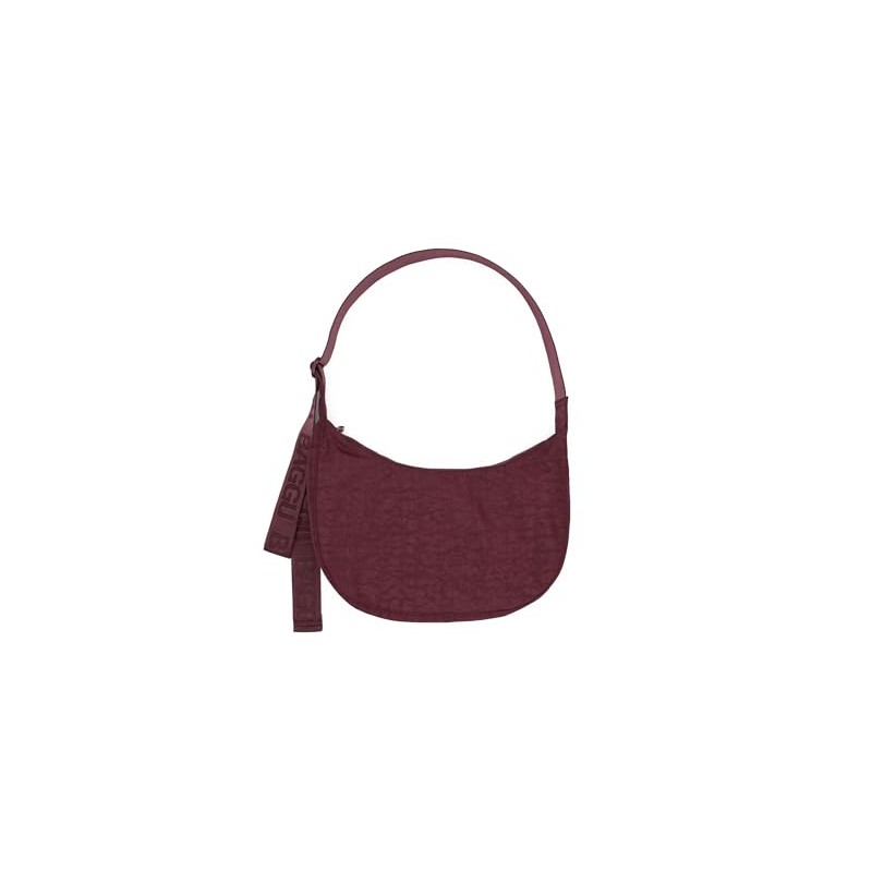 BAGGU Medium Nylon Crescent Bag - Mahogany