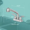 JS Jackson Supplies Dual Handle Pull Out Faucet, Stainless Steel