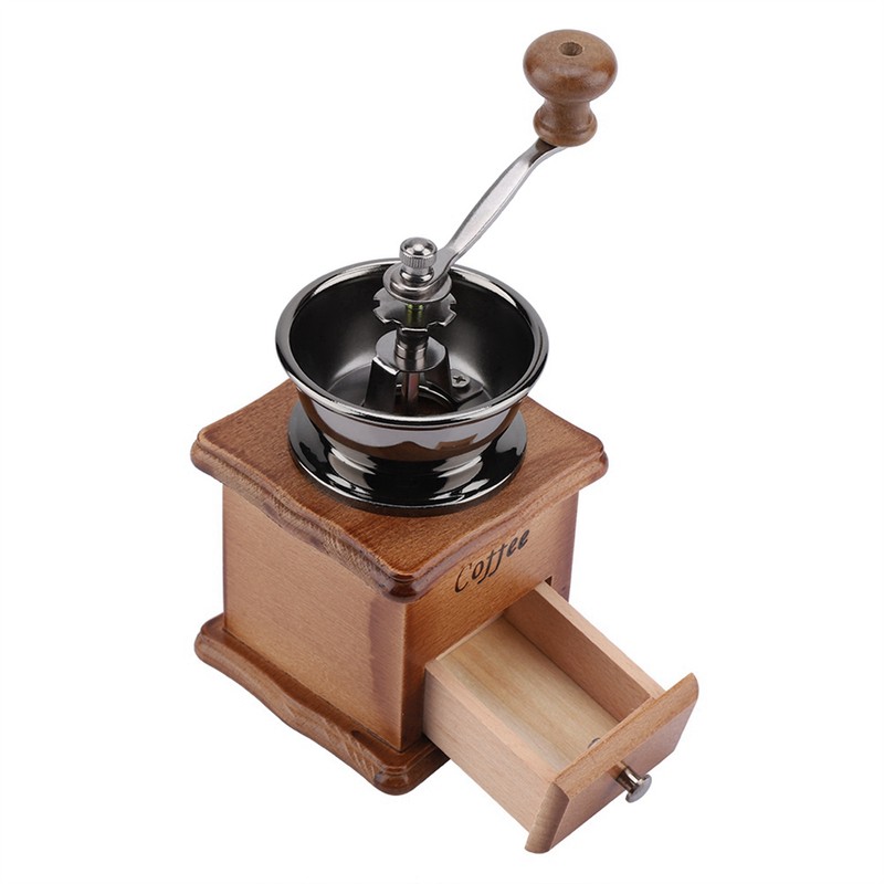 1Pcs Retro Design Coffee Bean Hand Grinder Manual Mini Mill