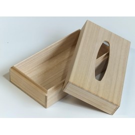 Urakami Paulownia Craft Tissue Case, Solid Wood, Made in Japan