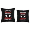Funny Girlfriend National Girlfriend Day Best GF Couple Throw Pillow