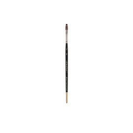 New York Central Oasis Synthetic Premium Hand-Made Watercolor Brush - Flat 1/4" - Ergonomic Birch Wood Short Handle, Split-Proof Point Designed to Outperform Natural Hair