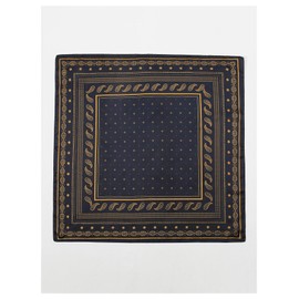 SHENHE Women's Boho Hair Bandana Paisley Head Kerchief Hair Scarves Vintage Hair Wraps, Black and Yellow, One-Size