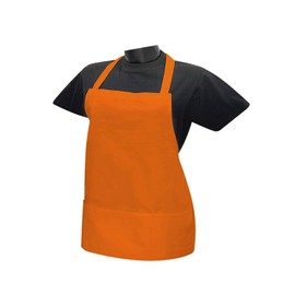 MISEMIYA - Women's Apron with Bib Apron for Home Cleaning Fruit Sink Sumiller Maitre of Wines - Ref.865 - Orange, Pack of 1