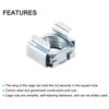 sourcing map M10 x 1.5mm Cage Nut, 5Pcs Snap-in Cage