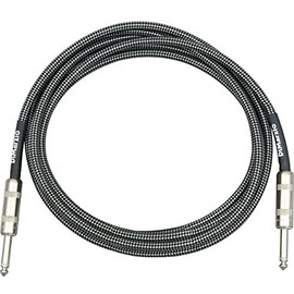 DiMarzio EP1718SSBKGY Cable Instrumento para Guitarra Eléctrica/Electroacústica/Bajo/Teclado, 5.5 metros, negro