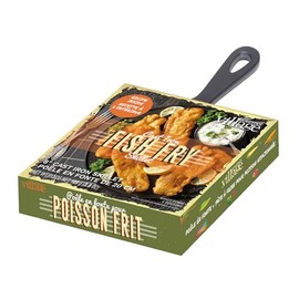 Gourmet du Village Cast Iron Fish Fry Skillet Kit, 8-Inch